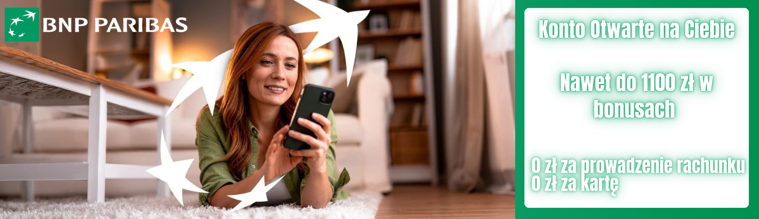 You are currently viewing Zyskaj do 1100 zł w promocji bankowej konta osobistego BNP Paribas